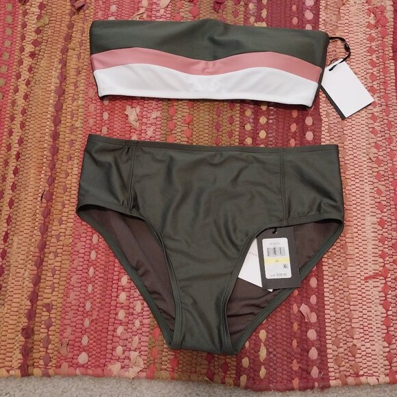 NWT DKNY Two Piece Swimsuit - Picture 1 of 2